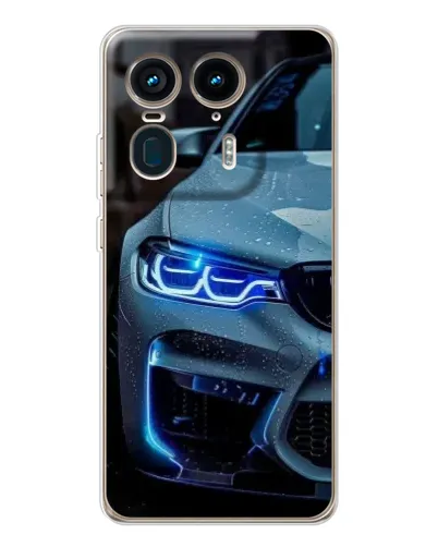 Чехол для Motorola Edge 50 Ultra с картинкой «Взгляд BMW с синими фарами» Чехол для Motorola Edge 50 Ultra с картинкой «Взгляд BMW с синими фарами»