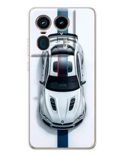 Чехол для Motorola Edge 50 Ultra с картинкой «Вид сверху — BMW M»