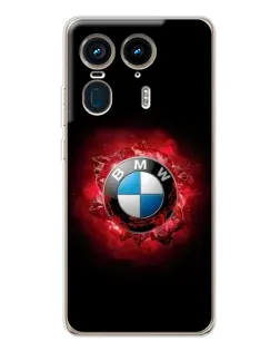 Чехол для Motorola Edge 50 Ultra с картинкой «Логотип BMW — вспышка»