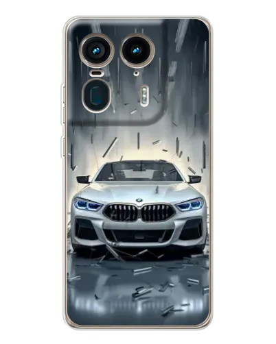 Чехол для Motorola Edge 50 Ultra с картинкой «BMW в свете фар» Чехол для Motorola Edge 50 Ultra с картинкой «BMW в свете фар»