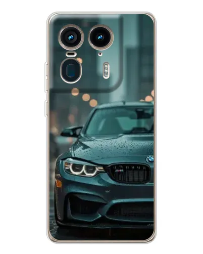 Чехол для Motorola Edge 50 Ultra с картинкой «BMW в огнях города» Чехол для Motorola Edge 50 Ultra с картинкой «BMW в огнях города»
