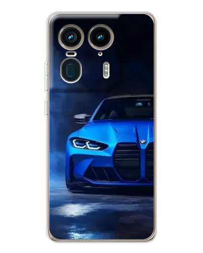Чехол для Motorola Edge 50 Ultra с картинкой «Голубая BMW M4» Чехол для Motorola Edge 50 Ultra с картинкой «Голубая BMW M4»