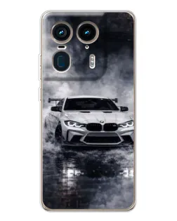 Чехол для Motorola Edge 50 Ultra с картинкой «BMW сквозь туман»