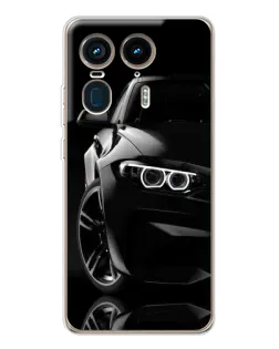 Чохол для Motorola Edge 50 Ultra з картинкою «Чорна BMW — профіль»
