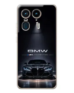 Чохол для Motorola Edge 50 Ultra з картинкою «BMW крізь нічне місто»