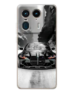 Чохол для Motorola Edge 50 Ultra з картинкою «BMW — акварельний дрифт»