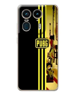 Чехол для Motorola Edge 50 Ultra с картинкой «PUBG — камуфляжный шлем»