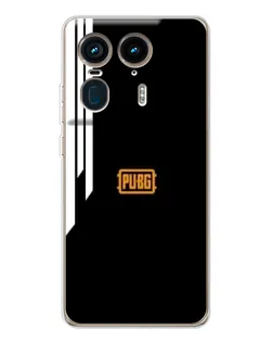 Чехол для Motorola Edge 50 Ultra с картинкой «PUBG — вертикальные линии»