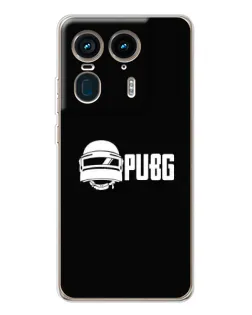 Чехол для Motorola Edge 50 Ultra с картинкой «PUBG — классический лого»