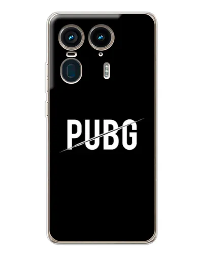 Чехол для Motorola Edge 50 Ultra с картинкой «PUBG — белый логотип» Чехол для Motorola Edge 50 Ultra с картинкой «PUBG — белый логотип»