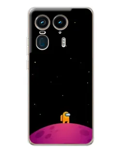Чехол для Motorola Edge 50 Ultra с картинкой «Одинокий герой на планете»