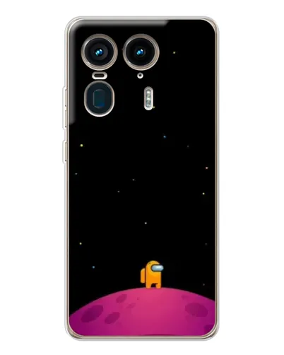 Чехол для Motorola Edge 50 Ultra с картинкой «Одинокий герой на планете»