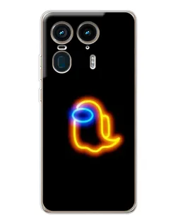Чехол для Motorola Edge 50 Ultra с картинкой «Among Us неоновое сияние»