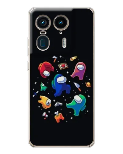 Чехол для Motorola Edge 50 Ultra с картинкой «Among Us космос»