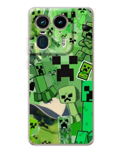 Чехол для Motorola Edge 50 Ultra с картинкой «Криперы Minecraft» Чехол для Motorola Edge 50 Ultra с картинкой «Криперы Minecraft»