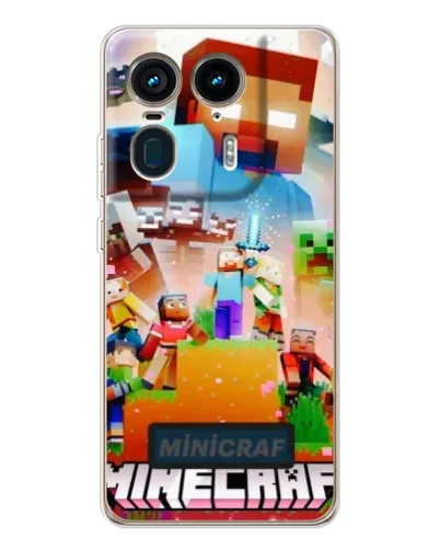 Чехол для Motorola Edge 50 Ultra с картинкой «Minecraft герои игры» Чехол для Motorola Edge 50 Ultra с картинкой «Minecraft герои игры»