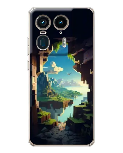 Чехол для Motorola Edge 50 Ultra с картинкой «Вид из пещеры» Чехол для Motorola Edge 50 Ultra с картинкой «Вид из пещеры»