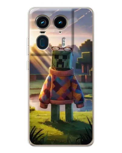 Чехол для Motorola Edge 50 Ultra с картинкой «Крипер в свитере» Чехол для Motorola Edge 50 Ultra с картинкой «Крипер в свитере»