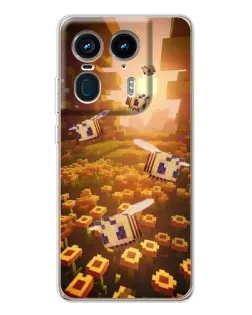 Чехол для Motorola Edge 50 Ultra с картинкой «Поле подсолнухов»