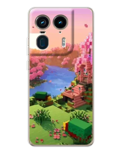 Чехол для Motorola Edge 50 Ultra с картинкой «Розовое дерево Minecraft» Чехол для Motorola Edge 50 Ultra с картинкой «Розовое дерево Minecraft»