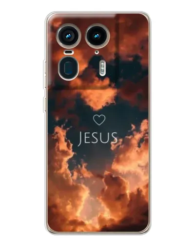 Чехол для Motorola Edge 50 Ultra с картинкой «Сияние Имени Jesus»