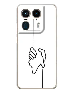 Чехол для Motorola Edge 50 Ultra с картинкой «Рука держит»