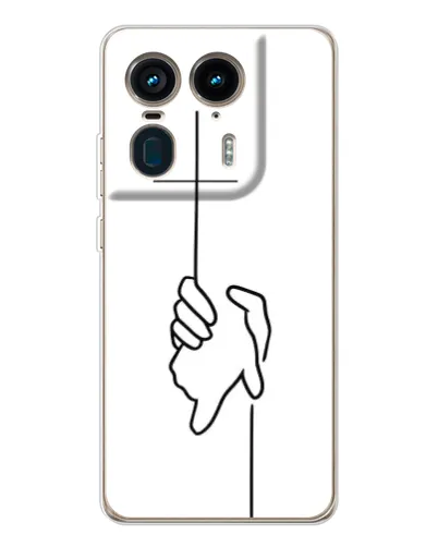 Чехол для Motorola Edge 50 Ultra с картинкой «Рука держит»