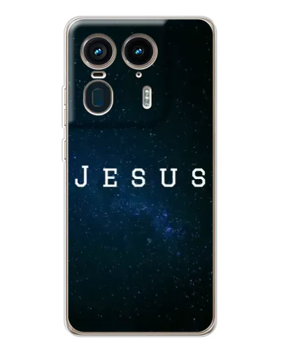 Чехол для Motorola Edge 50 Ultra с картинкой «Звездное небо Jesus»
