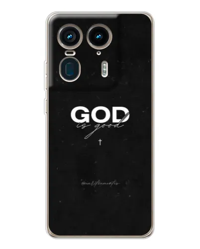 Чехол для Motorola Edge 50 Ultra с картинкой «GOD — Бог над всем»