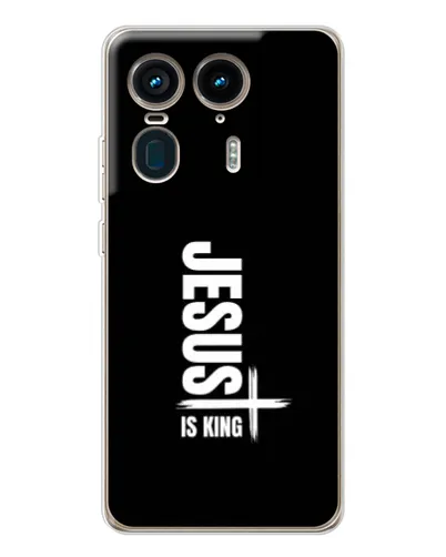 Чехол для Motorola Edge 50 Ultra с картинкой «Вертикаль веры Jesus»
