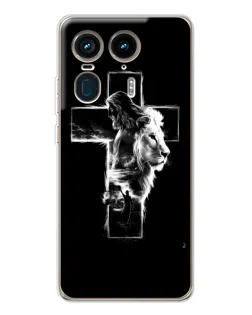 Чохол для Motorola Edge 50 Ultra з картинкою «Сяючий хрест Jesus»