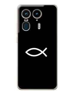 Чохол для Motorola Edge 50 Ultra з картинкою «Символ риби Jesus»