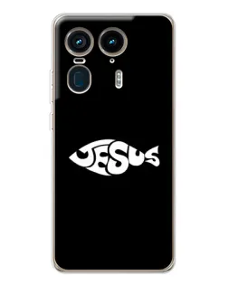 Чохол для Motorola Edge 50 Ultra з картинкою «Риба  Jesus»