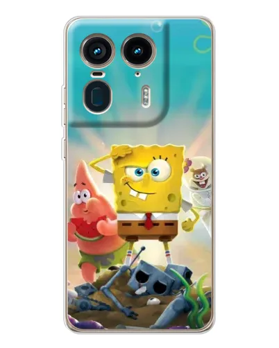 Чехол для Motorola Edge 50 Ultra с картинкой «Спанч Боб победитель»