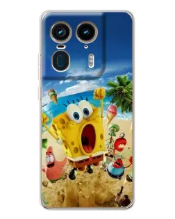 Чехол для Motorola Edge 50 Ultra с картинкой «Развлечения на пляже»