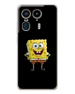 Чехол для Motorola Edge 50 Ultra с картинкой «Классический Губка Боб»