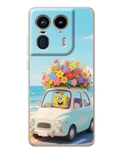 Чехол для Motorola Edge 50 Ultra с картинкой «Автомобильное путешествие»