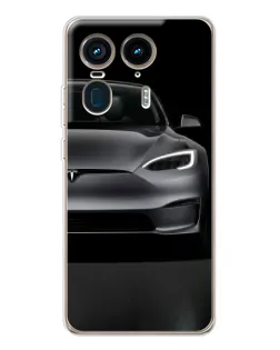 Чехол для Motorola Edge 50 Ultra с картинкой «Tesla Model S Look»