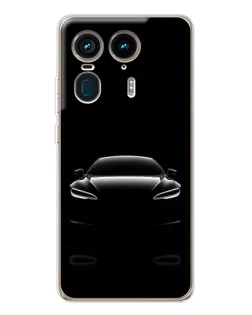 Чехол для Motorola Edge 50 Ultra с картинкой «Силуэт Tesla Night»