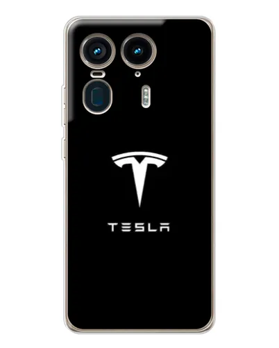 Чехол для Motorola Edge 50 Ultra с картинкой «Tesla White Logo» Чехол для Motorola Edge 50 Ultra с картинкой «Tesla White Logo»