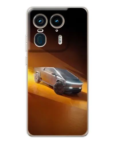 Чехол для Motorola Edge 50 Ultra с картинкой «Cybertruck в пустыне» Чехол для Motorola Edge 50 Ultra с картинкой «Cybertruck в пустыне»
