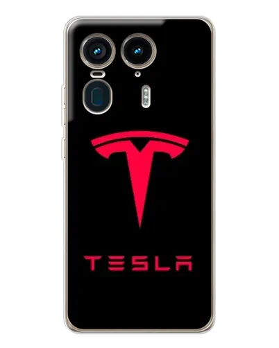 Чехол для Motorola Edge 50 Ultra с картинкой «Tesla Red Logo» Чехол для Motorola Edge 50 Ultra с картинкой «Tesla Red Logo»