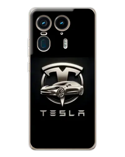 Чехол для Motorola Edge 50 Ultra с картинкой «Tesla — серебристое авто» Чехол для Motorola Edge 50 Ultra с картинкой «Tesla — серебристое авто»