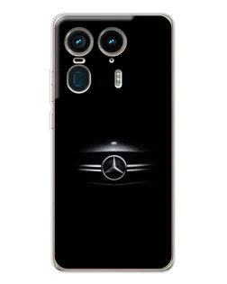 Чехол для Motorola Edge 50 Ultra с картинкой «Mercedes — абстрактные линии»