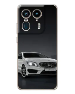 Чехол для Motorola Edge 50 Ultra с картинкой «Mercedes AMG GT Silver»
