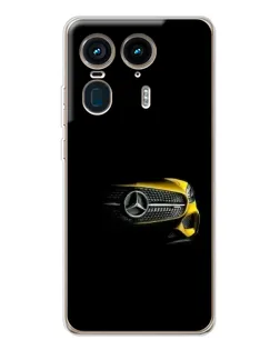 Чехол для Motorola Edge 50 Ultra с картинкой «Mercedes — ретро стиль»