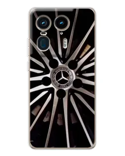 Чехол для Motorola Edge 50 Ultra с картинкой «Диск Mercedes»