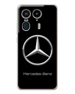 Чехол для Motorola Edge 50 Ultra с картинкой «Mercedes Silver Logo»