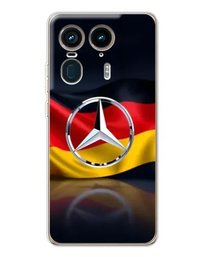 Чехол для Motorola Edge 50 Ultra с картинкой «Mercedes — флаг Германии» Чехол для Motorola Edge 50 Ultra с картинкой «Mercedes — флаг Германии»
