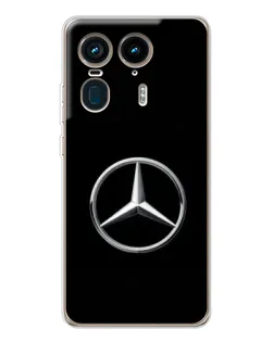 Чехол для Motorola Edge 50 Ultra с картинкой «Mercedes классический лого»